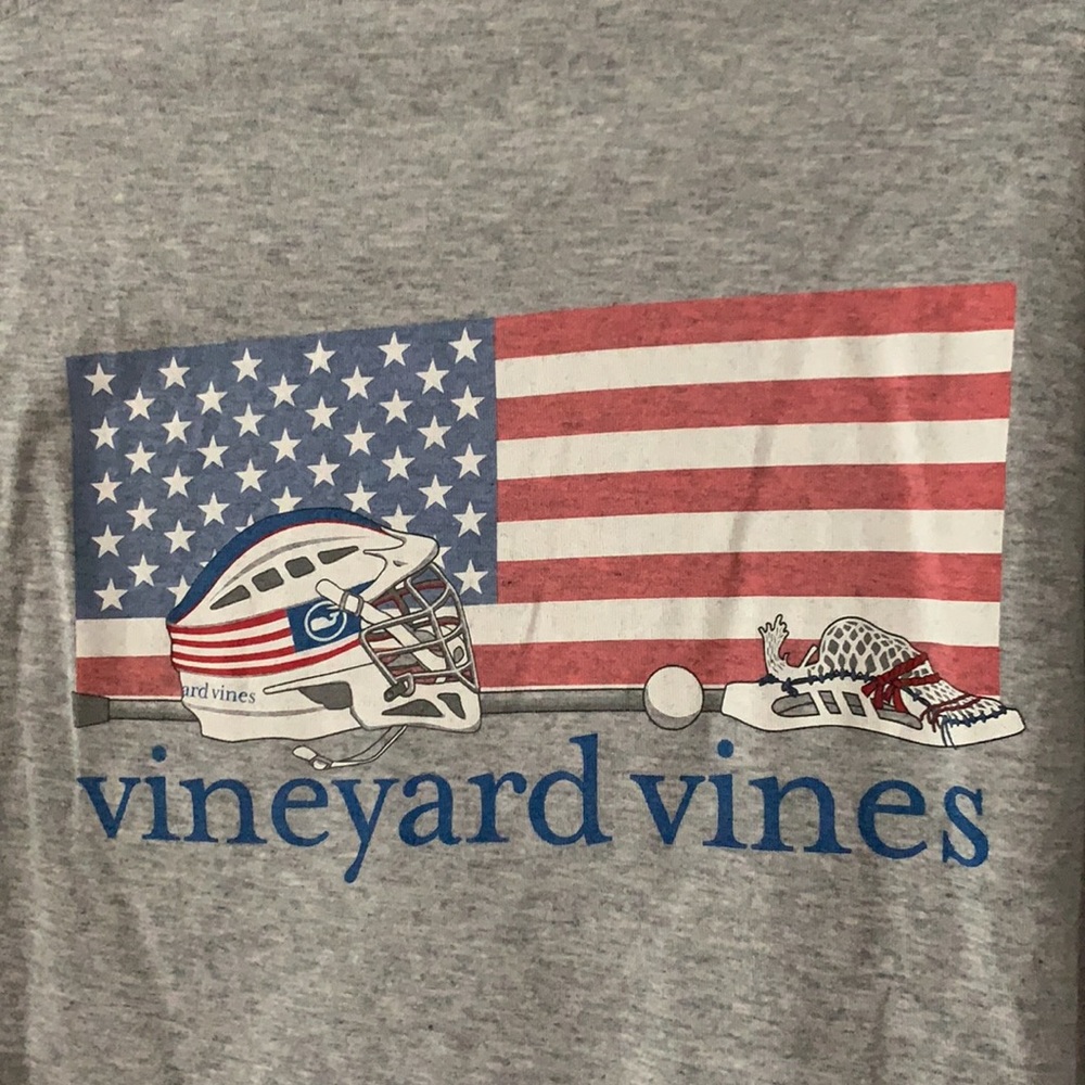 Vineyard Vines Long Sleeve USA Lacrosse T-shirt